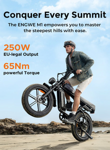 Almacén en la UE y el Reino Unido para Bicicleta de Montaña ENGWE M1 de 250W 48V con Doble Suspensión, 20 Pulgadas, OEM, Batería Doble de Litio, Stock en la UE, ENGWE M1 - Product Image 3