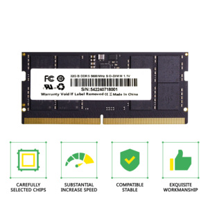 Ymeiton/OEM y ODM Orden Memoria portátil DDR5 8GB/<span class=keywords><strong>16GB</strong></span>/32GB <span class=keywords><strong>RAM</strong></span> Memoria de computadora Personalización OEM - Product Image 2