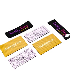 ตัวอย่างฉลากทอผ้าฝ้ายที่ยั่งยืนสําหรับเสื้อผ้าฉลากการถ่ายเทความร้อนสําหรับกระเป๋าและรองเท้า - Product Image 1