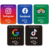 Support d'affichage personnalisé pour mini-étiquette, code QR, NTAG213, RFID NFC 13,56 MHz, carte PVC professionnelle, de membre, d'hôtel, de paiement, ISO, étanche