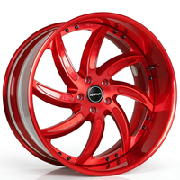 Jantes forgées ANRUN à 5 branches, 24 pouces, en alliage 6061-T6, conformes aux normes DOT/JWL/VIA, qualité OEM, vente directe usine, commandes en gros acceptées