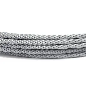 Cuerda de alambre de acero inoxidable 304 Fino y suave 1 1,5 2 3 4 5 6mm Tendedero tendedero alambre