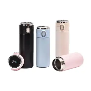 Nouvelle tasse rebondissante portable conçue Thermos LED affichage de la température bouteille de sport d'eau chaude en acier inoxydable