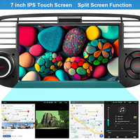Autoradio Android pour Fiat 500 (2007-2015) avec écran tactile 4G/64G, Apple CarPlay sans fil, caméra de recul, montage sur tableau de bord, Plug & Play