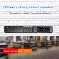 Serrure Intelligente pour Porte à Volets Roulants, Verrouillage par Empreinte Digitale, Alarme Anti-Effraction, Batterie 1000 mAh, Cylindre de Niveau C, Anti-Espionnage, NFC