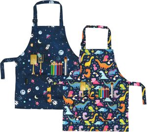 <span class=keywords><strong>Tablier</strong></span> <span class=keywords><strong>pour</strong></span> enfants à motif dinosaure avec poches, lavable en machine, <span class=keywords><strong>pour</strong></span> <span class=keywords><strong>la</strong></span> cuisine, <span class=keywords><strong>la</strong></span> pâtisserie, le jardinage, <span class=keywords><strong>la</strong></span> maternelle, l'art et <span class=keywords><strong>la</strong></span> <span class=keywords><strong>peinture</strong></span> - Product Image 1