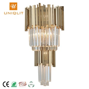 ไฟคริสตัลติดผนังสำหรับตกแต่งข้างเตียง,อุปกรณ์ตกแต่งโรงแรมสไตล์โบราณขนาด40วัตต์ - Product Image 2