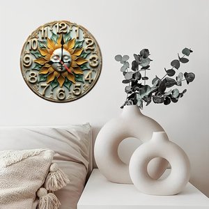 Round Wooden Wall <b>Clock</b> 25Cm Silent Design Home Decor <b>Clock</b> - Product Image 4