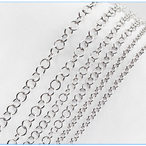 Diamètre 3mm/4/5/6 haute qualité en acier inoxydable 316L anneau brillant cercle fermé chaînes de Style <span class=keywords><strong>Chino</strong></span>, plusieurs tailles en OPTION - Product Image 1