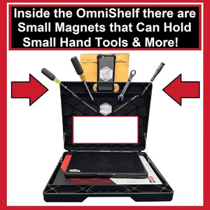 โต๊ะทำงานอะลูมิเนียมแท่นยกคอมพิวเตอร์ HVAC แล็ปท็อปปรับขาตั้งตามหลักสรีรศาสตร์แท่นวางเครื่องมือแม่เหล็กตัวยึดสามเหลี่ยม - Product Image 2