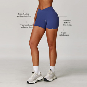 <span class=keywords><strong>Pantaloncini</strong></span> Yoga a Vita Alta Personalizzati all'Ingrosso, Effetto Push-Up, <span class=keywords><strong>Aderenti</strong></span>, per Donna, Abbigliamento Sportivo e Fitness - Product Image 2