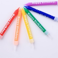 Fabrik beliebte Mini-Säule Macaron Candy kreative Geburtstags torte 6pcs große bunte Druck alles Gute zum Geburtstag Kerzen