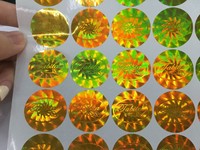 Autocollant holographique 3D personnalisé de haute qualité, couleur argent, vinyle pour emballage de sécurité anti-contrefaçon