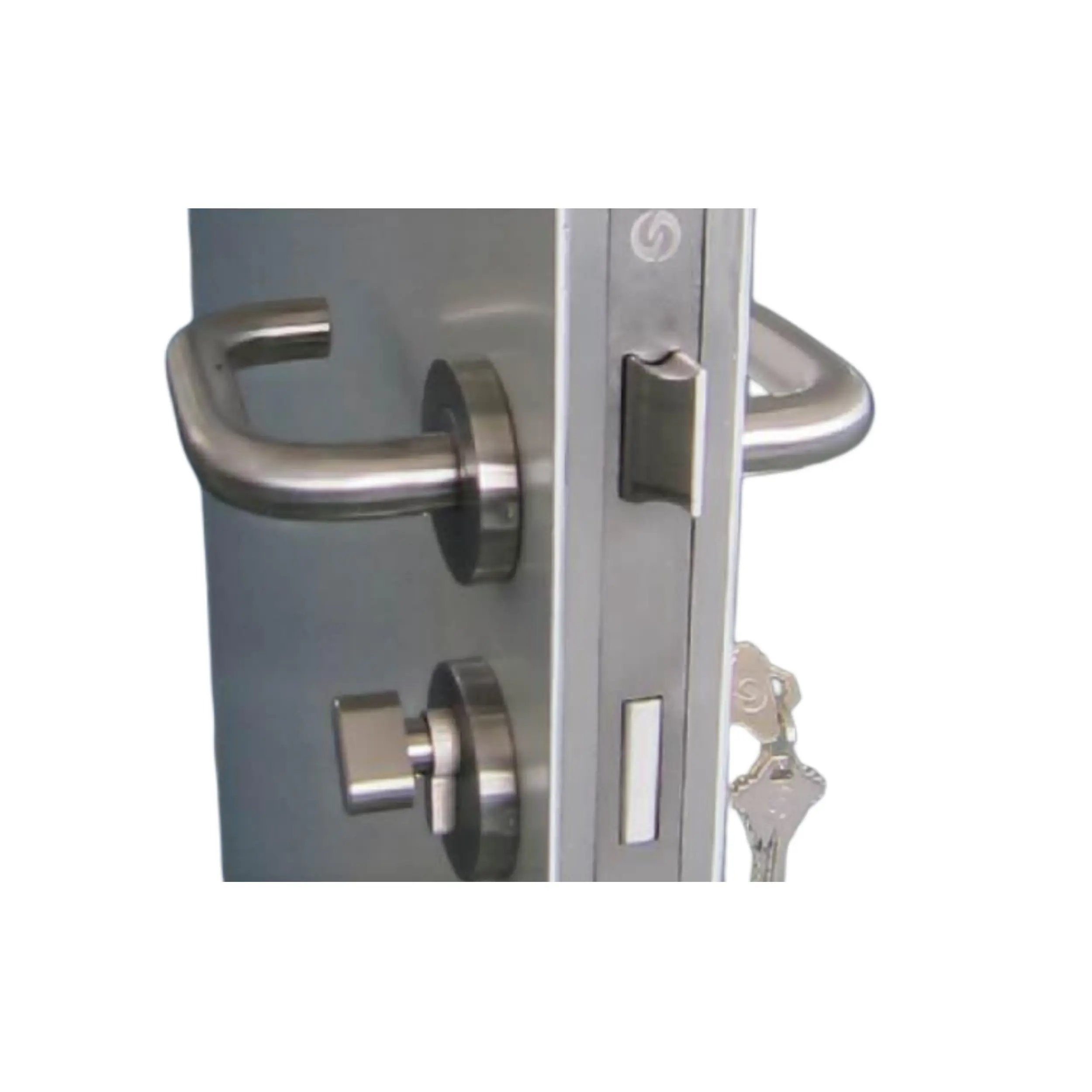 Modern Style Interior And 0utside Door Handle Lock Stainless Steel Fire Lock