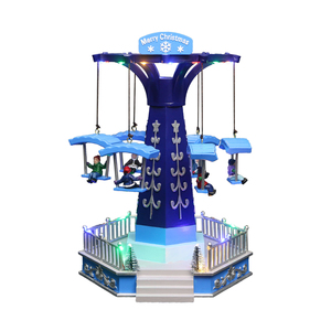 Carnival Pardrop LED Light Adorno de Navidad Hada religiosa y música Inspirado Paracaídas de plástico Artesanía de resina Moviéndose hacia arriba y hacia abajo - Product Image 1
