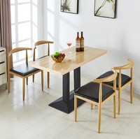 Ensemble de salle à manger commercial, mobilier de restaurant, tables et chaises de salle à manger, ensemble de café, style classique, métal, fer, industriel, antique