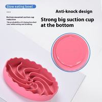 Bol de nourrissage lent pour chien en silicone de qualité alimentaire avec ventouses, antidérapant et anti-renversement, bol à lécher pour chien