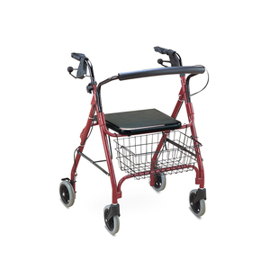 Equipo de <span class=keywords><strong>terapia</strong></span> física de cuatro ruedas de aluminio de Rollator Walker para personas mayores - Product Image 1