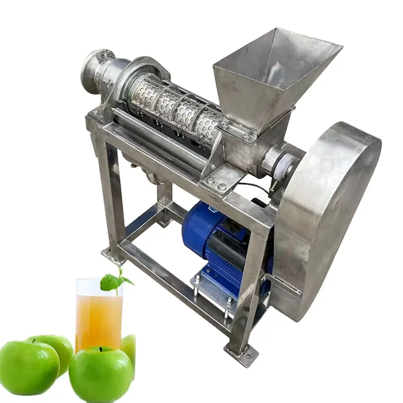 Exprimidor espiral comercial de manzana, uva, pera, con pantalla de filtro, Extractor de trituración de coco, exprimidor, máquina extractora de jugo de jengibre