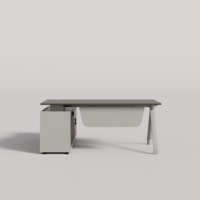 Mobilier de bureau Nouveau modèle Table de bureau de luxe en forme de L avec table d'appoint Table de bureau Table de bureau