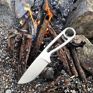Cuchillo Táctico de Supervivencia EDC para Acampar, con Mango de Acero Inoxidable de Espiga Completa, Punta de Caída, Grado Industrial, para Caza - Product Image 3