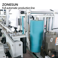 ZONESUN ZS-FAL180D2 Automatique Confiture Sauce Crème Pâte Alimentaire Pompe À Rotor Machine à Capsuler Et à Étiqueter Ligne
