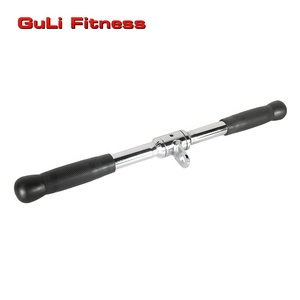 Vente en gros d'équipement de gymnastique Fixation de câble 20 "Machine Lat Tirez vers le bas la <span class=keywords><strong>barre</strong></span> droite solide avec support rotatif pour entraîneur de <span class=keywords><strong>triceps</strong></span> - Product Image 1