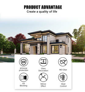 <span class=keywords><strong>Film</strong></span> de fenêtre à vision unidirectionnelle effet miroir argenté, protection UV à 90%, contrôle de la chaleur, teinté solaire, écologique, <span class=keywords><strong>film</strong></span> de confidentialité pour appartement - Product Image 3