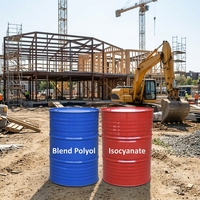Mousse de polyuréthane rigide à cellules fermées bicomposante haute densité (SPF) liquide de qualité supérieure 100 % pure pour murs et toitures de bâtiments