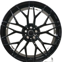 Nouvelles jantes en alliage d'aluminium forgé 6061 T6 au design Hyper Black Mesh, pressées 12000T, certifiées TUV JWL VIA S2-00044, 18-23 Geruida Custom