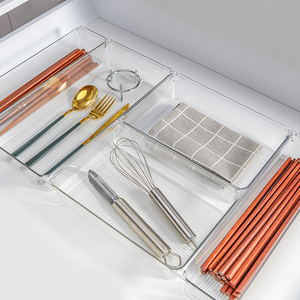 Hiện đại thân thiện với môi rõ ràng nhựa ngăn kéo loại tổ chức khay cho nhà bếp dao kéo gia vị - Product Image 5