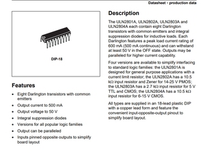 Uln2803 Uln2803apg Hoogspanning Hoogstroom Acht-Weg Darlington <span class=keywords><strong>Transistor</strong></span> Arrays Npn <span class=keywords><strong>Ic</strong></span> Dip-18 (Pak Van 10 Stuks) - Product Image 6