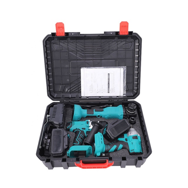 Hot Selling 20V Cordless Power Tools 4-in-1 Lithium Ion Electric Brushless Connecting Set Hammers & Drills Tool Kits
