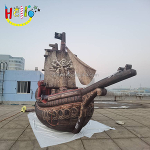 <span class=keywords><strong>Bateau</strong></span> <span class=keywords><strong>pirate</strong></span> gonflable géant simulé du Moyen Âge avec led - Product Image 4