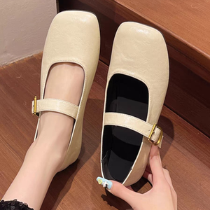 Ballerines élégantes Mary Jane Chaussures décontractées pour femmes Chaussures en cuir souple Mocassins pour femmes - Product Image 1