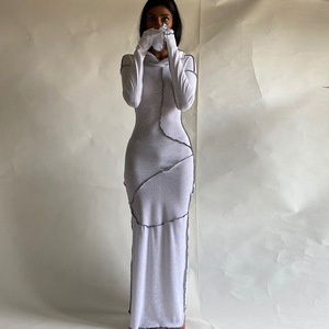 <span class=keywords><strong>Vestido</strong></span> de <span class=keywords><strong>camiseta</strong></span> de <span class=keywords><strong>manga</strong></span> <span class=keywords><strong>larga</strong></span> con capucha para mujer, superventas, de alta calidad, ajustado, para fiesta, ropa de calle, <span class=keywords><strong>vestido</strong></span> informal para mujer - Product Image 1