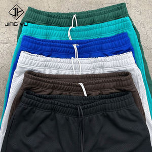 Vente en gros de fabricant de maillots de bain personnalisés Shorts avec cordons Pantalons de sport de plage d'été vierges Jogger Gym Shorts en nylon pour hommes - Product Image 5