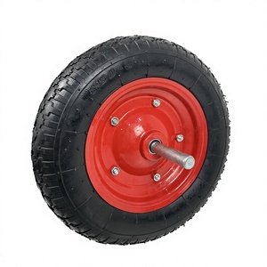 <span class=keywords><strong>Rueda</strong></span> Neumática Reforzada 3.50-8 para Carretilla con Llanta de Acero y Rodamiento de Bolas, Neumático Inflable de Alta Carga para Carrito de Jardín - Product Image 3