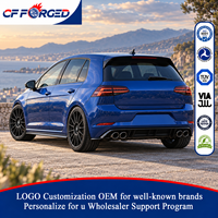 Bestseller Monoblock 18x8,5 19x8,5 Satin Schwarz 5x112 Rally Mehrspeichen Geschmiedete Leichtmetallfelgen für VW Golf R GTI MK8