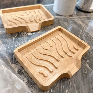 Oferta: Jabonera de Bambú con Logotipo Personalizado, Estilo Simple, con Drenaje, <span class=keywords><strong>para</strong></span> Baño y <span class=keywords><strong>Ducha</strong></span> - Product Image 2