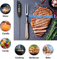 Thermomètre numérique à eau SEB Accessories, acier inoxydable 304, étanche IPX7, lecture instantanée, sonde de 5 pouces pour la cuisson, le barbecue, les bougies