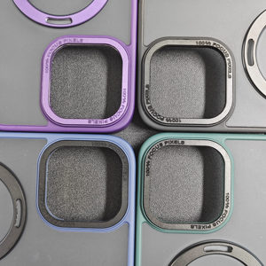 Étui de protection magnétique, étui de téléphone en TPU mat <span class=keywords><strong>PC</strong></span> avec support, mains libres, étui en métal pour iPhone 15 pour iPhone 15 14 Plus 13 - Product Image 3