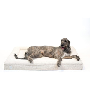 Luxury Fashion Solid Orthopedic Memory <b>Foam</b> <b>Waterproof</b> Dog Bed with Custom Washable Cover Chewproof Large Pet Bed - Product Image 1