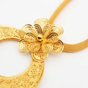 Jachon 24 Karat vergoldetes Schmuckset für Frauen indische Braut Kundan Schmuckset