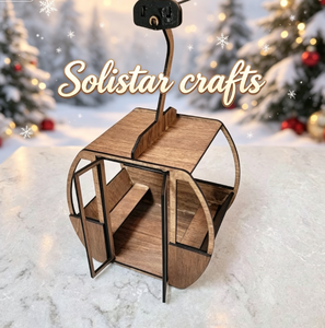 Decoración para Fiestas en Casa, Gondola Personalizada, Mini Gondola de Madera Cortada con Láser, Kit de Ensamblaje de Rompecabezas 3D - Product Image 1