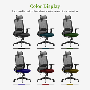 Sedia da Ufficio con Meccanismo di Regolazione, Supporto Ortopedico, Reclinabile, in Rete, Sedia Direzionale per Computer con Materiale in Tessuto - Product Image 6