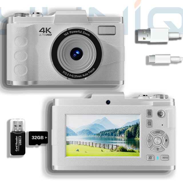 Yuniq Retro CCD Camera for Vintage Style Photos with 4K Video and Long Battery Life Perfect Gift M11