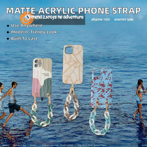 Chaîne de <span class=keywords><strong>téléphone</strong></span> réglable en acrylique mat Cloudecor, cordon pour <span class=keywords><strong>téléphone</strong></span>, pendentif pour <span class=keywords><strong>téléphone</strong></span>, porte-sac, cordon pour smartphone, bracelet pour <span class=keywords><strong>téléphone</strong></span> portable - Product Image 2
