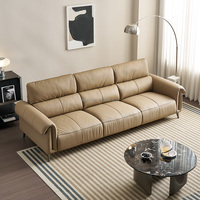 112122 Quanu 2025 nouveau modèle en cuir à grain supérieur résistant à l'usure imperméable moderne canapé en cuir véritable salon canapé en cuir