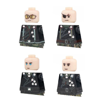 Figurines de soldats allemands en blocs de construction de char blindé de la Seconde Guerre mondiale de haute qualité, blocs de construction en plastique ABS, jouets pour enfants JGTH244-247